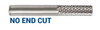 1/16" Burr - No End Cut. Flute Length 3/16" Shank OD 1/8" OAL 1-1/2" - Uncoated